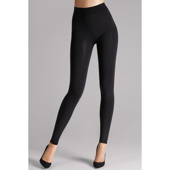 NWT Wolford Velvet Leggings Black Size 38 S - Picture 1 of 7